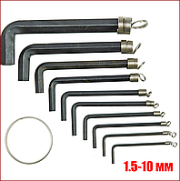 Набор шестигранных ключей 1.5-10 мм Vorel 56390