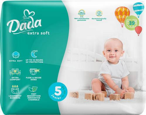 Підгузники Dada Extra Soft 5 Junior 11-25 кг, 39 шт., фото 1