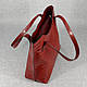 Жіноча сумка шкіряна 01 червоний "Кайман", фото 7