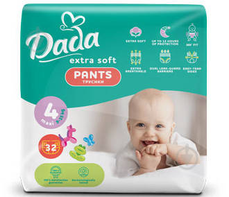 Підгузники-трусики Dada Extra Soft 4 Maxi (9-15 кг) 32 шт., фото 1