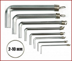 Набір шестигранних ключів 2-10 мм Vorel 56392