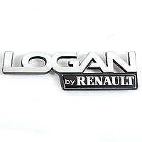 Эмблема авто надпись "LOGAN by RENAULT" скотч 3M 145х25мм