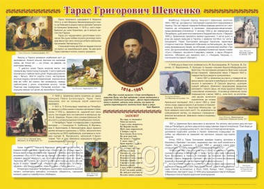 Плакат Біографія Т. Г. Шевченка, фото 1