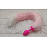 Анальний корок із силікону з хвостом, інтимні іграшки для жінок, фото 5