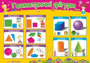 Плакат. Геометричні фігури, фото 1