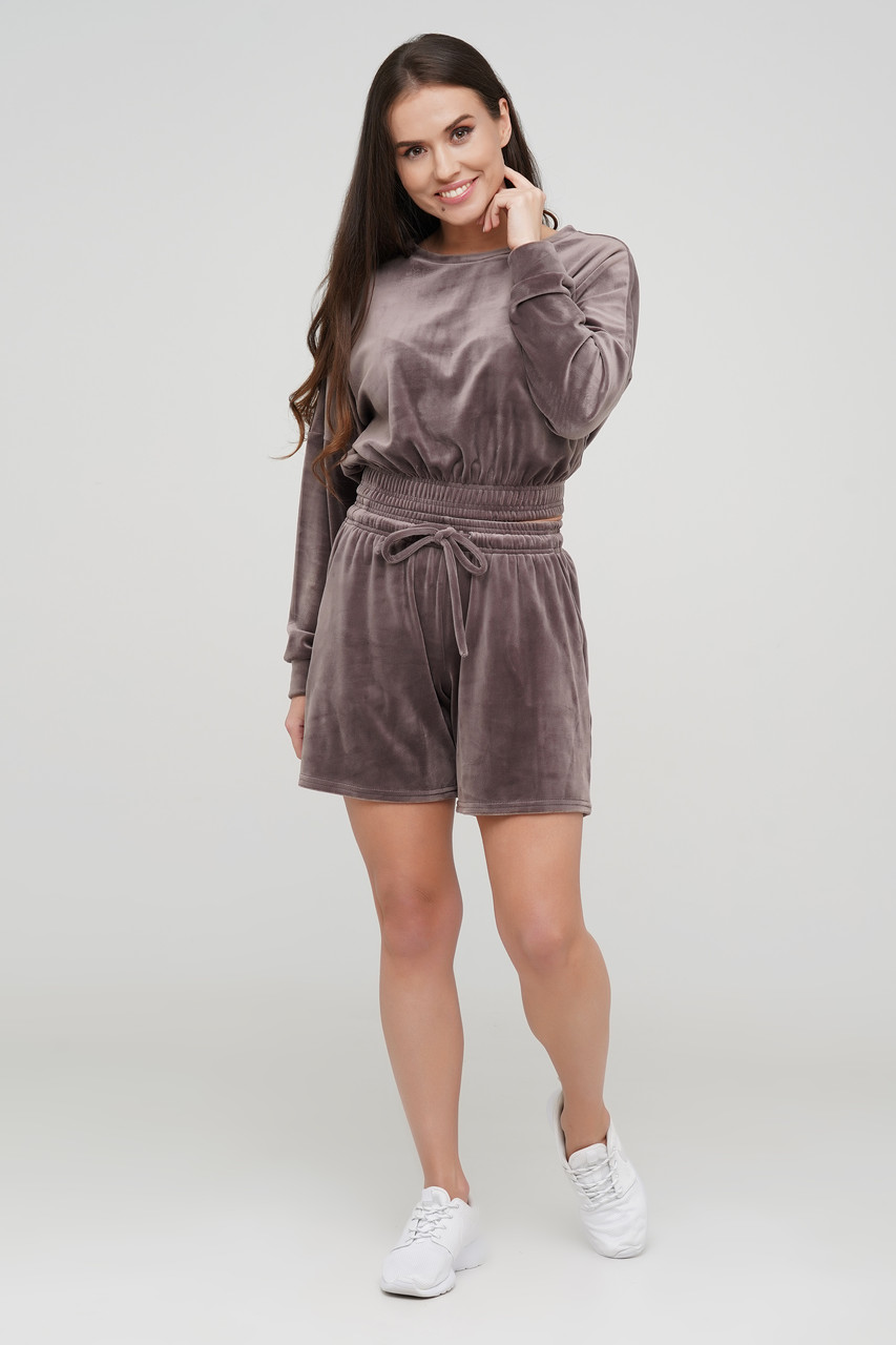 Комплект шорти та кроп-топ із довгим рукавом TM Orli, фото 1