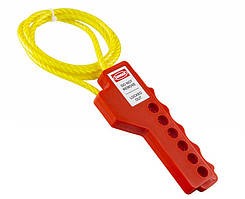 Тросовий блокатор E-SQUARE багатоцільовий віджимною + 1 м трос (Індія)