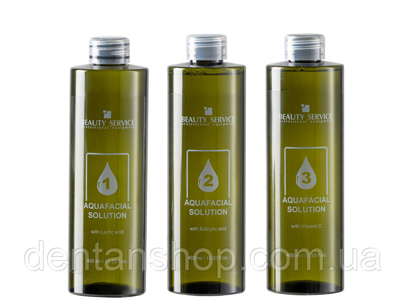 Комплект сироваток AquaFacial Solution No1, 2, 3 для процедури Гідропілінг, фото 1