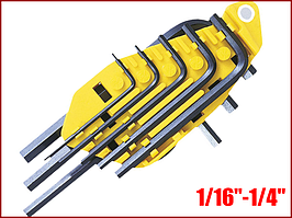 Набір дюймових шестигранних ключів 8 од.Stanley 0-69-252