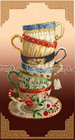 Схема на тканині для вишивки бісером Чаювання з орнаментом П-202 БісерОк