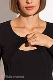 Чорний боді для вагітних і годування Fleur NR-31.041 бавовняний, фото 3