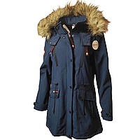 Куртка с капюшоном Cnada weather gear - на флисовой подкладке, синий, размер L, 100% оригинал,USA