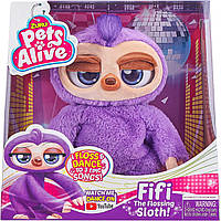 Интерактивная мягкая игрушка Танцующий Ленивец Pets Alive Fifi the Flossing Sloth Purple