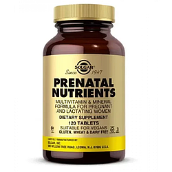Вітаміни для вагітних Solgar Prenatal Nutrients - 120 tab
