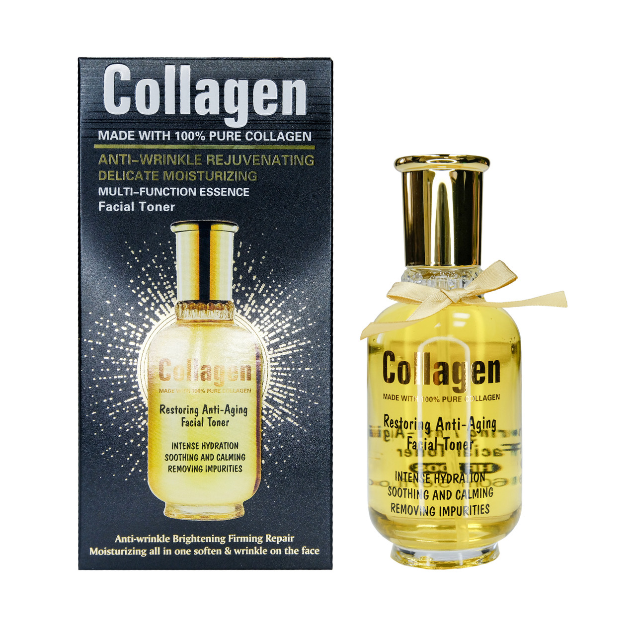 Тонер для особи Wokali Collagen Restoring Anti Aging Facial Toner з антивіковим ефектом HF2008 160 мл