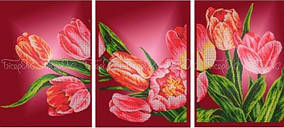 Модульна картина Тюльпани М-А2-37 Схема на тканині для вишивки бісером