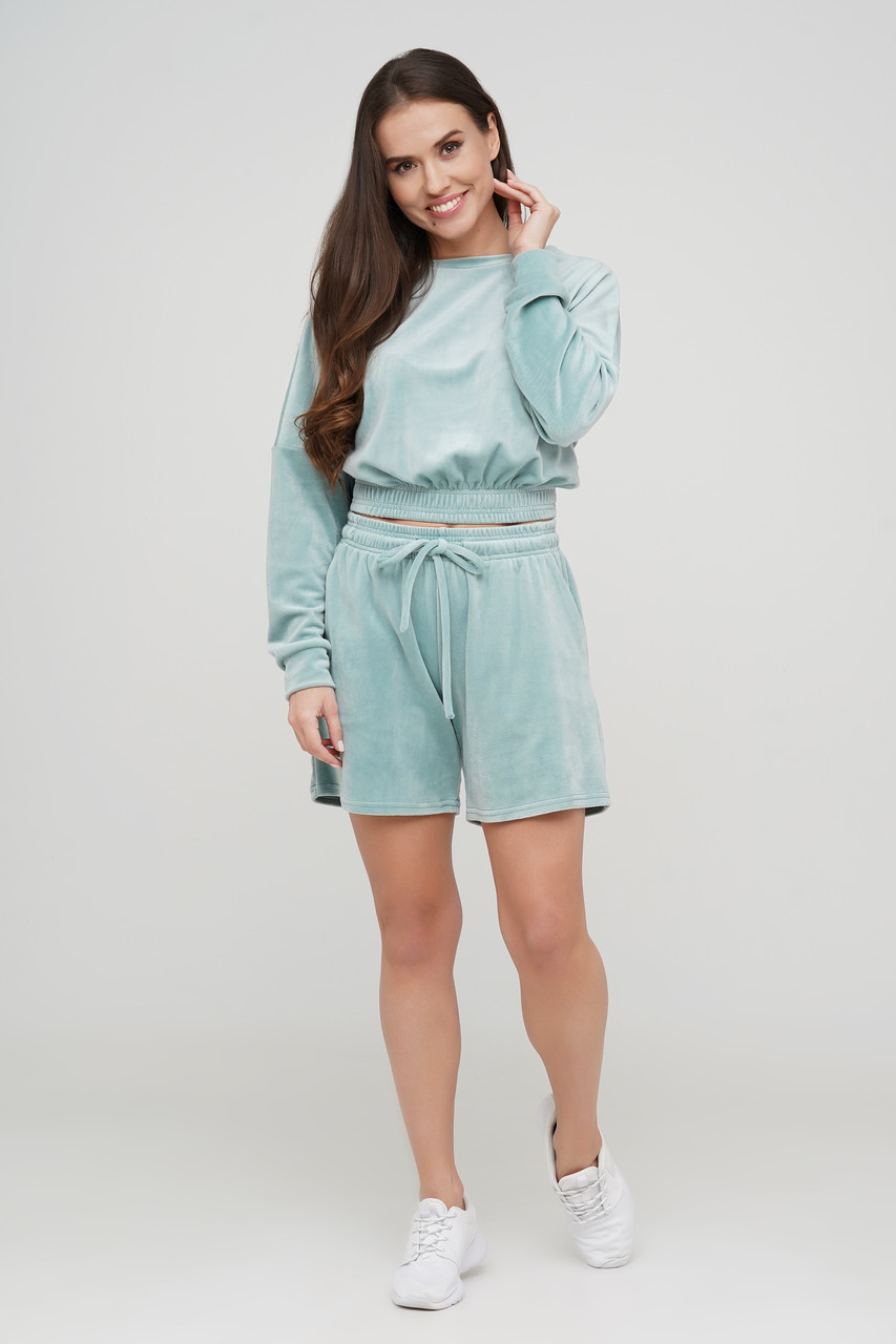 Комплект шорти та кроп-топ із довгим рукавом TM Orli, фото 1