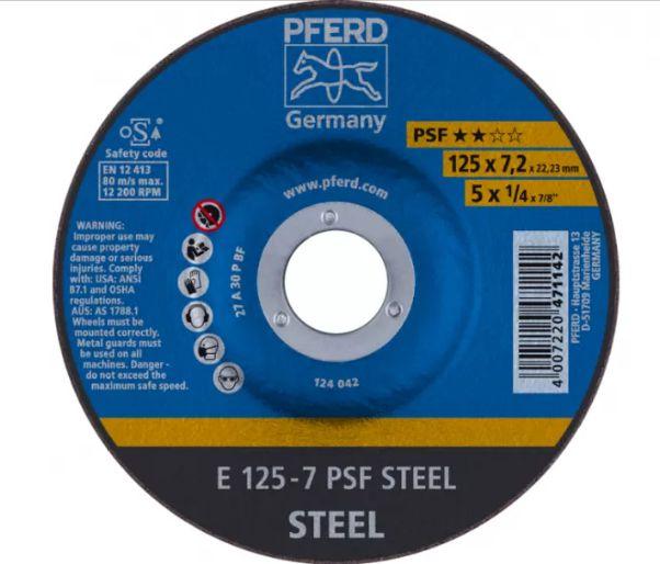 Круг зачисний Pferd 125x7,2x22 чавун, сталь
