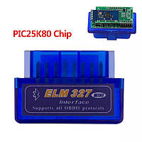 Elm327 1.5 mini Bluetooth PIC18F25K80 адаптер Елм327 1\5 блютуз 2 платы