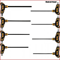 Набір шестигранників із ручкою 8 шт CrV 2,5-10 мм Vorel 56649