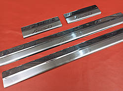 Накладки на пороги для Ford Fiesta 2009-2017