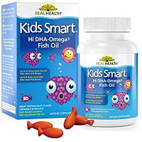 Bioglan Kids Smart рыбий жир с высоким содержанием ДГК и омега-3, вкус ягод. 30 жевательных капсул