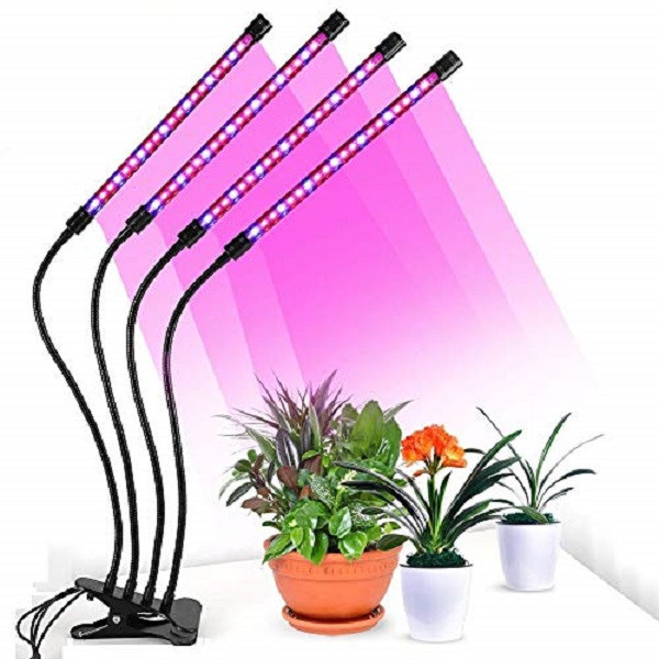 Фітолампа для рослин Plant GrowLight світлодіодна з таймером, чорна S