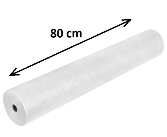 Простирадло одноразове біле 0,8 х 100 м (щ.20 гр/м кв), фото 1