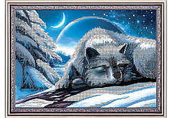 Схема для вишивки бісером вовки, "Полярний сон"