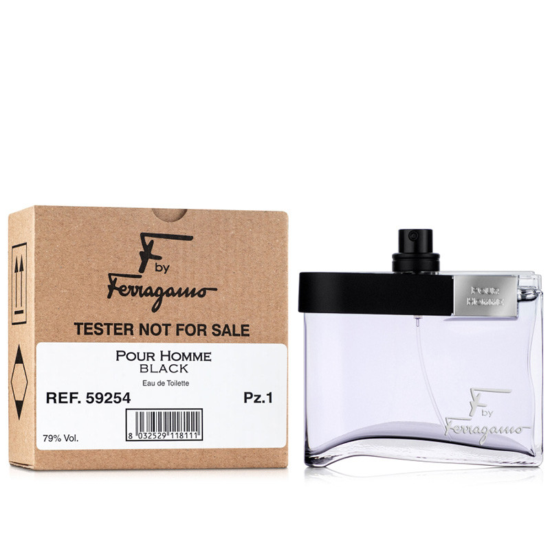 Туалетна вода Salvatore Ferragamo F by Ferragamo pour Homme Black для чоловіків (оригінал) - edt 100 ml tester