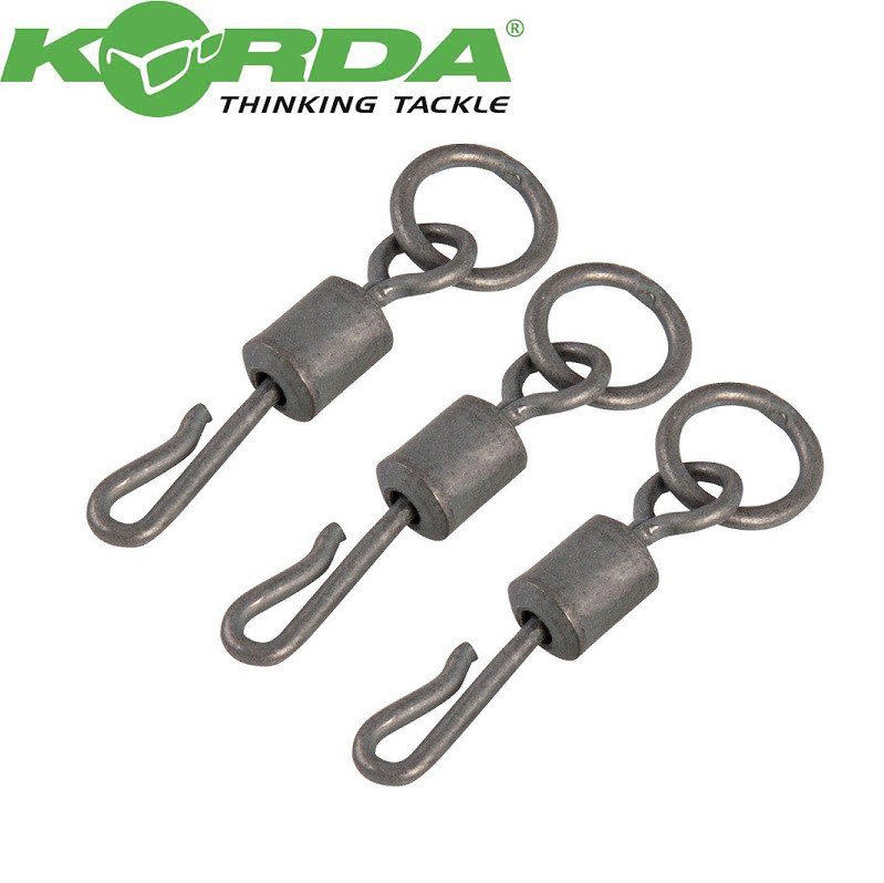 Вертлюг швидкознімний з кільцем Korda PTFE QC Ring Swivel №8 (8шт), фото 1