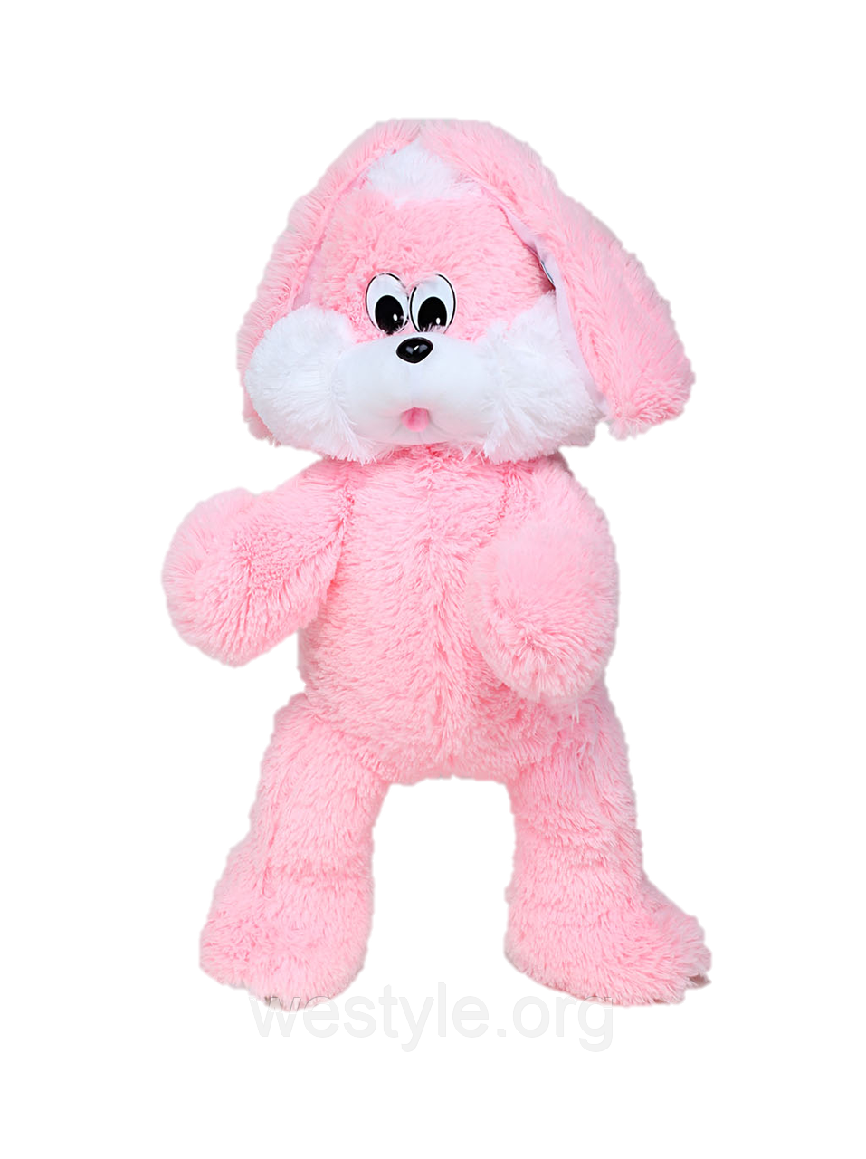 М'яка іграшка - Заєць Сніжок рожевий