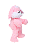М'яка іграшка - Заєць Сніжок рожевий, фото 2