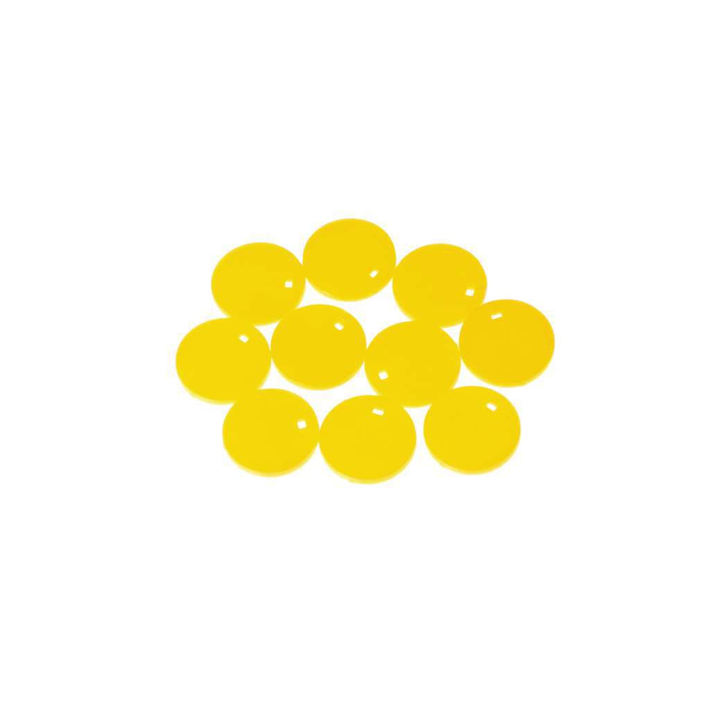 Кругла вставка CAP-DISK жовтого кольору для маркування мікропробірок (1000 шт / уп)