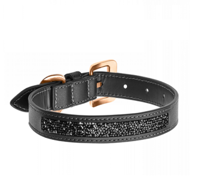 Нашийник для невеликих собак Mercedes-Benz Crystal Dog Collar, Small, Black / Pink Gold, артикул B66953953