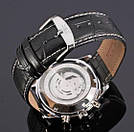 Чоловічі наручні годинники круглі механічні гарантія 6 місяців Jaragar White, фото 6