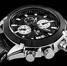 Чоловічі наручні годинники круглі кварцові гарантія 12 місяців Megir 2020 Montre Dark, фото 6