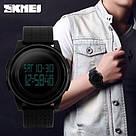 Чоловічі наручні годинники електронні круглі з підсвічуванням гарантія 12 місяців Skmei Ultra New, фото 3