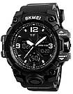 Чоловічі наручні годинники круглі кварцові з підсвічуванням гарантія 12 місяців Skmei Hamlet, фото 2