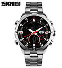 Чоловічі наручні годинники круглі кварцові металевий браслет гарантія 12 місяців Skmei Direct, фото 3
