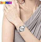 Жіночі наручні годинники круглі кварцові металевий браслет гарантія 6 місяців Skmei Angel, фото 5