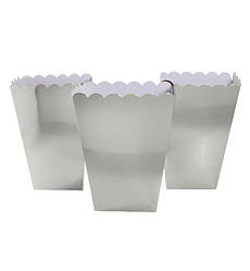 Коробочки для солодкого і попкорну "Silver", (5 шт.), 13*13*10 см.
