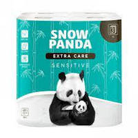 Туалетная бумага Снежная панда Extra Care Sensitive 8 рулонов трехслойная
