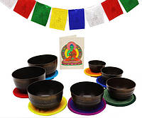 Набор Поющих чаш (Singing Bowl Set) "7 Чакр". Непал