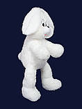 М'яка іграшка — Заєць Сніжок білий, фото 2