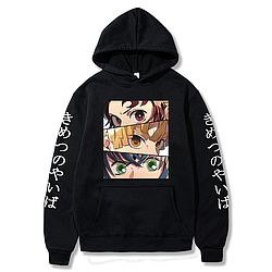 Худi чорний LOYS Demon Slayer иероглифи XS
