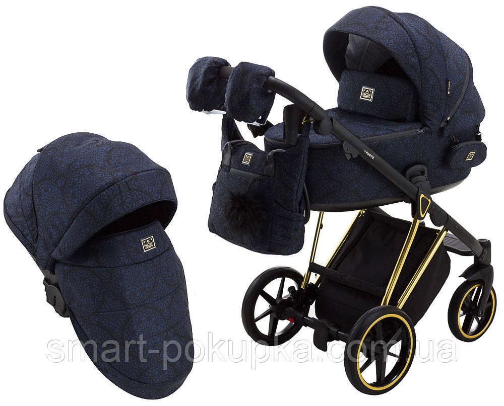 Коляска 2 в 1 Adamex Porto Special Edition (Gold) TK-605