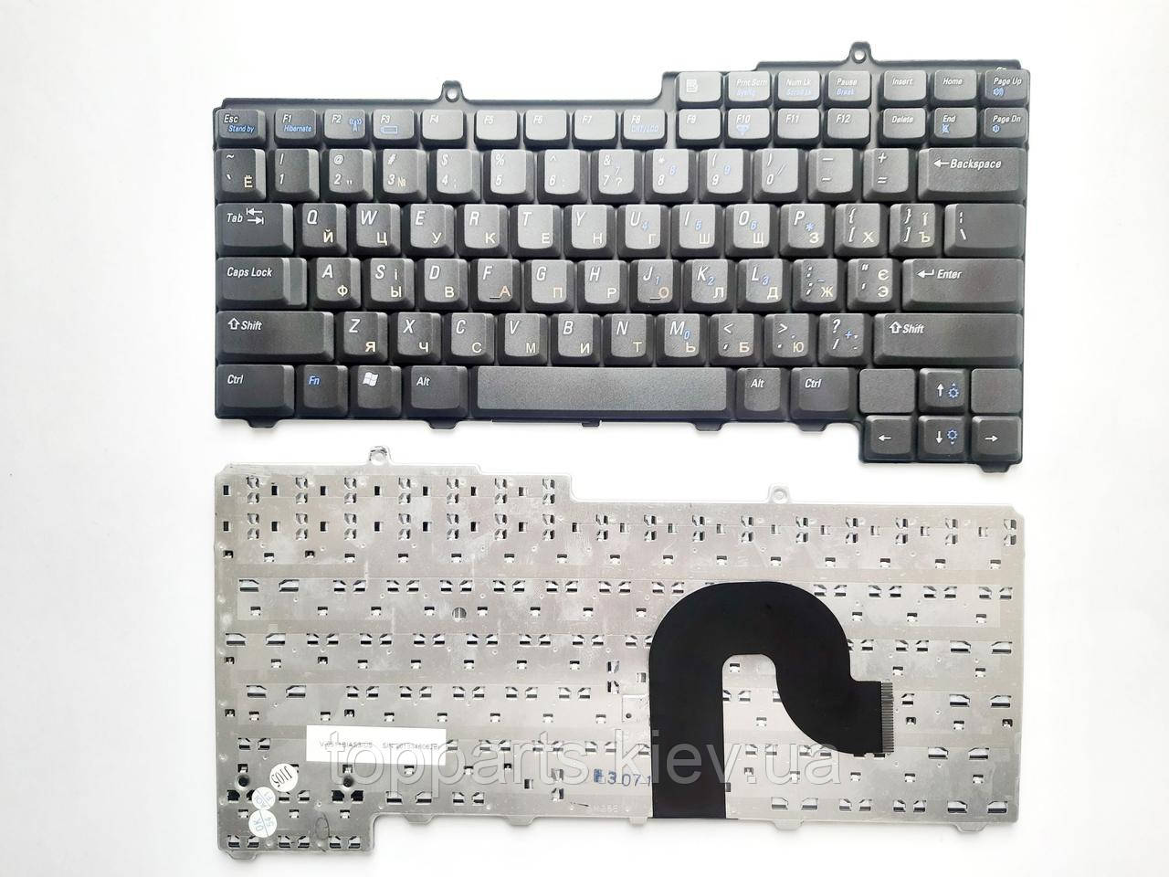 Клавіатура для ноутбуків Dell Inspiron 1300 Series чорна RU/US
