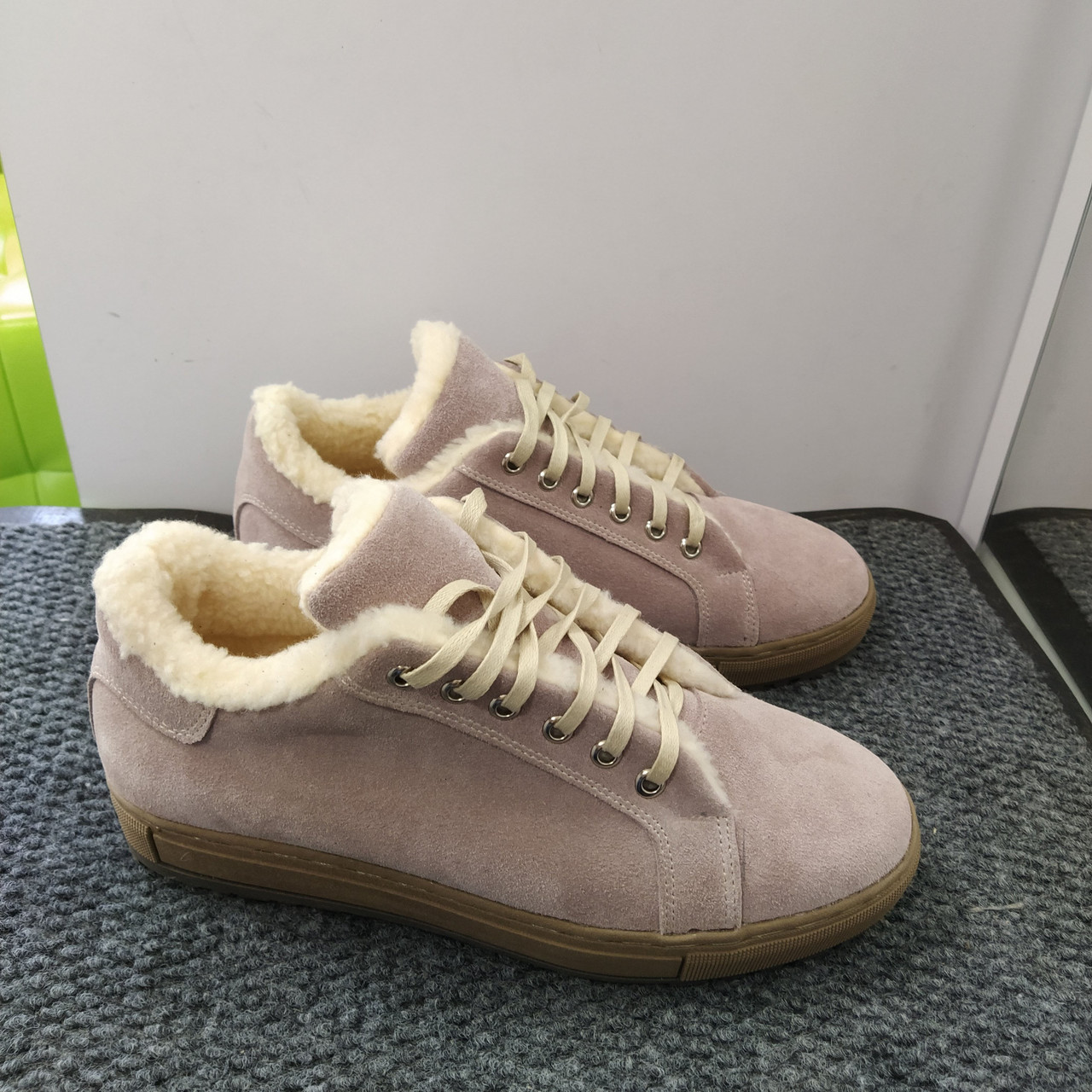 STTOPA зима. Розміри 40-45. Кросівки великих розмірів шкіряні. 230-4045 Пудрові, фото 1