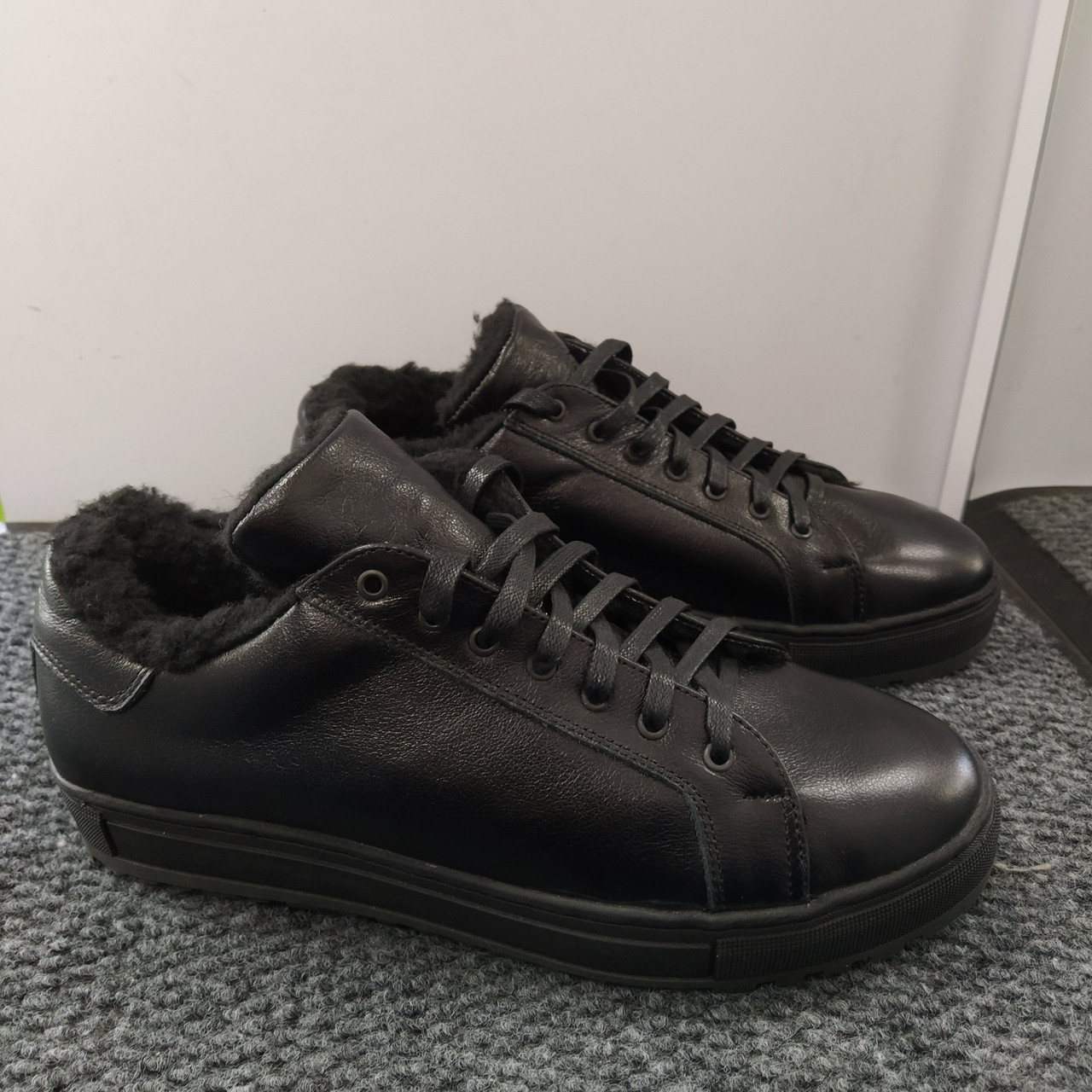 STTOPA зима. Розміри 40-45. Кросівки великих розмірів шкіряні. 230-4045 Чорні, фото 1